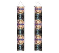 Banner per portico WZYWHJ Wings on the Rainbow Bridge stampato decorazione da appendere alla parete banner cartello per porta, per esterni e interni, cortile, feste, 30,5 x 180 cm