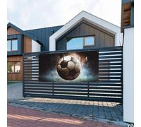 Banner personalizzato Buon Compleanno Banner Sfondo Banner per feste con occhielli in ottone Sfondo per feste Sport Soccer Banner Segno per feste aziendali Decorazioni per interni ed esterni Forniture