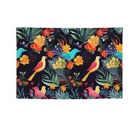 Banner personalizzato per feste di compleanno con occhielli in ottone colorato uccello motivo floreale bandiera da giardino decorazioni per cortile banner decorazioni per feste di compleanno sfondo