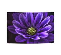 Banner personalizzato per feste di compleanno con occhielli in ottone fiore viola bandiera giardino decorazioni per cortile banner decorazioni per feste di compleanno sfondo per Natale matrimonio