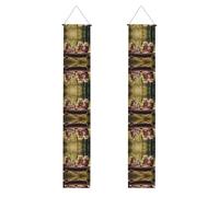 Banner portico WZYWHJ Animals on a picnic Stampa Decor Wall Hanging Banner Door Sign, per esterni e interni Yard Party 30,5 x 180 cm