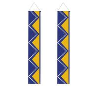 Banner portico WZYWHJ Bandiera della Bosnia ed Erzegovina modello decorazione da parete banner porta segno, per esterni e interni, cortile festa 30,5 x 180 cm