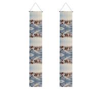 Banner portico WZYWHJ Birds on the snow stampa decorazione da appendere alla parete banner porta segno, per esterni e interni, cortile festa 30,5 x 180 cm