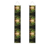 Banner portico WZYWHJ Clover in the sun stampa Decor Wall Hanging Banner Door Sign, per esterni e interni, cortile, feste, 30,5 x 180 cm