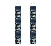 Banner portico WZYWHJ Eagle under the stars Picture Decor Wall Hanging Banner Door Sign, per esterni e interni, cortile, feste, 30,5 x 180 cm