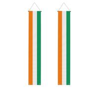 Banner portico WZYWHJ Flag of Cote d'Ivoire stampe Decor Wall Hanging Banner Door Sign, per esterni e interni, cortile, feste, 30,5 x 180 cm