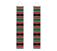Banner portico WZYWHJ Flag of Kenya stampe Decor Wall Hanging Banner Door Sign, per esterni e interni, cortile, feste, 30,5 x 180 cm