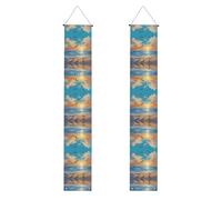 Banner portico WZYWHJ gabbiani dal mare motivo decorativo da appendere alla parete striscione porta segno, per esterni e interni, cortile, feste, 30,5 x 180 cm