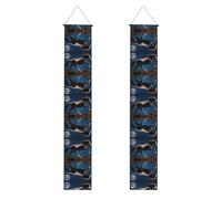 Banner portico WZYWHJ Horse Under The Moon stampe Decor Wall Hanging Banner Door Sign, per esterni e interni, cortile, feste, 30,5 x 180 cm