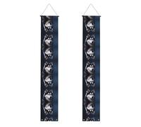 Banner portico WZYWHJ Husky Dog Prints Decor Wall Hanging Banner Door Sign, per esterni e interni, cortile, feste, 30,5 x 180 cm