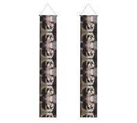 Banner portico WZYWHJ Shih Tzu Dog Picture Decor Wall Hanging Banner Door Sign, per esterni e interni, cortile, feste, 30,5 x 180 cm
