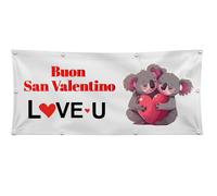 BANNER STRISCIONE ANNIVERSARIO - BUON SAN VALENTINO - BANNER/CARTA