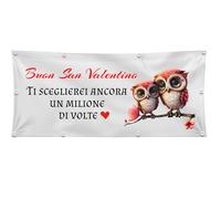 BANNER STRISCIONE ANNIVERSARIO - SAN VALENTINO AMORE - BANNER/CARTA