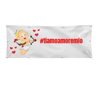 BANNER STRISCIONE ANNIVERSARIO - TI AMO AMORE MIO - BANNER/CARTA