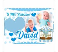 BANNER STRISCIONE BATTESIMO - Battesimo Carosello - PERSONALIZZATO