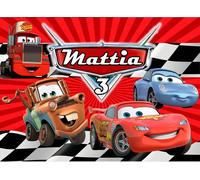 BANNER STRISCIONE compleanno - Cars MOD 5 - CON NOME ed età bimbo/a