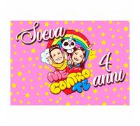 BANNER STRISCIONE COMPLEANNO - Me Contro Te mod 4 - PERSONALIZZATO