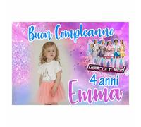 BANNER STRISCIONE COMPLEANNO - Miracle Tunes - PERSONALIZZATO