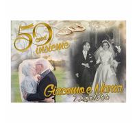 BANNER STRISCIONE MATRIMONIO - Anniversario 50 Anni Insieme - PERSONALIZZATO