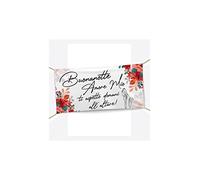 BANNER STRISCIONE MATRIMONIO - Buonanotte Amore mio ti aspetto domani all'altare MOD 2 - BANNER PVC ANCHE DA ESTERNO GARANZIA 5 ANNI (100X100 CM)