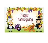 Banner Thanksgiving in Tessuto Autunnale, Stile 03