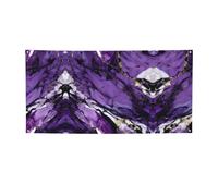 Banner versatile per feste con stampa viola marmo,Migliori bandiere banner per eventi,Per decorazioni per feste di compleanno