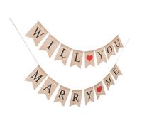 Banner WILL YOU MARRY ME Letters Hanging Flag Bunting Banner per decorazioni