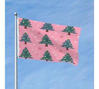 Bannière Albero Di Natale Verde Colore Vivido Bandiera Resistente Ai Raggi Uv Garden Flag Per Esterno Conferenza Marce 3X5Ft