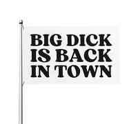 Bannière Big Dick È Tornato In Città Resistente Ai Raggi Uv Bandiera Personalizzata Garden Flag Per Home Raduni Conferenza 3X5Ft