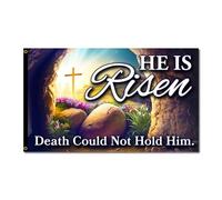 Bannière È Risorto Poliestere Bandiere Pirata Resistente Ai Raggi Uv Garden Flag Per Marce Eventi Giardino 3X5Ft