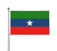 Bannière Fronte Di Liberazione Nazionale Dell'Ogaden Poliestere Bandiere Pirata Occhielli In Metallo Garden Flag Per Activités Sportives Parata Raduni 3X5Ft