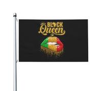 Bannière Juneteenth Black Queen Black History Pride Personalizzata Bandiere Pirata Poliestere Garden Flag Per Eventi Home Bar 3X5Ft