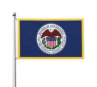 Bannière La Federal Reserve Degli Stati Uniti Colore Vivido Bandiera Decorazioni Garden Flag Per Activités Sportives Conferenza Marce 3X5Ft