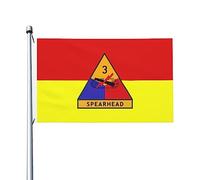 Bannière La Terza Divisione Corazzata Dell'Esercito Degli Stati Uniti Occhielli In Metallo Bandiera Durevole Garden Flag Per Interno Parata Home 3X5Ft