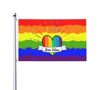 Bannière L'Amore Arcobaleno Lgbt Vince Durevole Bandiere Pirata Colore Vivido Garden Flag Per Raduni Esterno Conferenza 3X5Ft