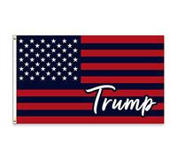 Bannière Motivo A Strisce Nere E Rosse Degli Stati Uniti Doppie Cuciture Garden Flag Decorazioni Bandiera Per Marce Parata Eventi 3X5Ft