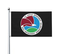 Bannière Sigillo Della Drug Enforcement Administration Degli Stati Uniti Colore Vivido Bandiere Pirata Resistente Ai Raggi Uv Garden Flag Per Marce Raduni Parata 3X5Ft