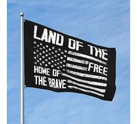 Bannière Terra Dei Liberi, Casa Del Coraggioso Americano Colore Vivido Bandiere Pirata Personalizzata Garden Flag Per Activités Sportives Home Interno 3X5Ft