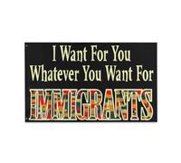Bannière Voglio Per Te Tutto Ciò Che Vuoi Per Gli Immigrati Fiore Decor Bandiere Pirata Coutures Doubles Garden Flag Per Eventi Home Bar 3X5Ft