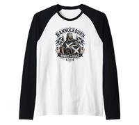 Bannockburn 1314 Robert The Bruce Scozia Maglia con Maniche Raglan