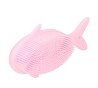 Bannocrimale per bambini Baletta di balena a balena a forma di balena silicone capelli morbidi shampoo per bambino massaggio per la pulizia della doccia per bambini giocattoli da (Rosa)