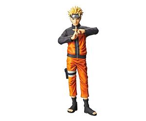 banpresto 16846 - naruto shippuden - grandista nero - uzumaki naruto figure 27cm, Multicolore