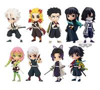 Banpresto Deamon Slayer Q Posket Petit Mini Figure Vol.3 4 5 Hashira Qposket Giyu Obanai Mitsuri Tengen Gyoumei Muichirou Shinobu Sanemi Kyojuro Rengoku Set of 9 Size 2.7″