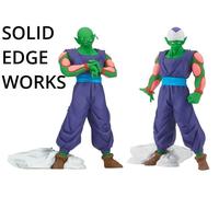 Banpresto Dragon Ball Z Piccolo vol. 13 ver. Set di 2 figure A&B Solid Edge f...