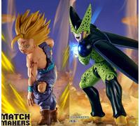 Banpresto - Dragon Ball Z - Set di figure Super Saiyan Son Gohan vs Cell Matc...