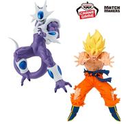 Banpresto Dragon Ball Z - Set di figure Super Saiyan Son Goku vs Cooler Match...