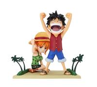 Banpresto Figura d'azione Monkey D. Luffy & Nami One Piece World Collectable - Log Stories 7 cm BP89111P Multicolore - Statuetta da collezione ideale per i fan degli anime