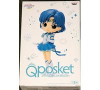 Banpresto Q Posket Sailor Moon Cosmos Sailor Mercury Ami Mizuno Figure 14 Cm Blu Ver B
