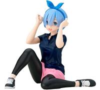 Banpresto Rem Training Style Relax Time Re:zero Starting Life In Another World 14 Cm Multicolor