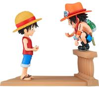 BANPRESTO - ONE PIECE - LUFFY E ACE - FIGURA WCF LOG STORIES (8CM)